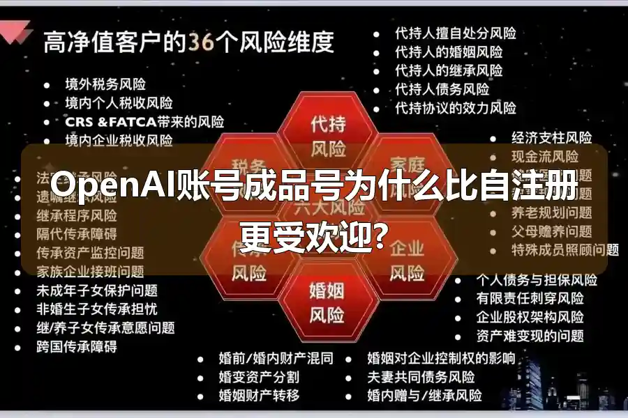 OpenAI账号成品号为什么比自注册更受欢迎?